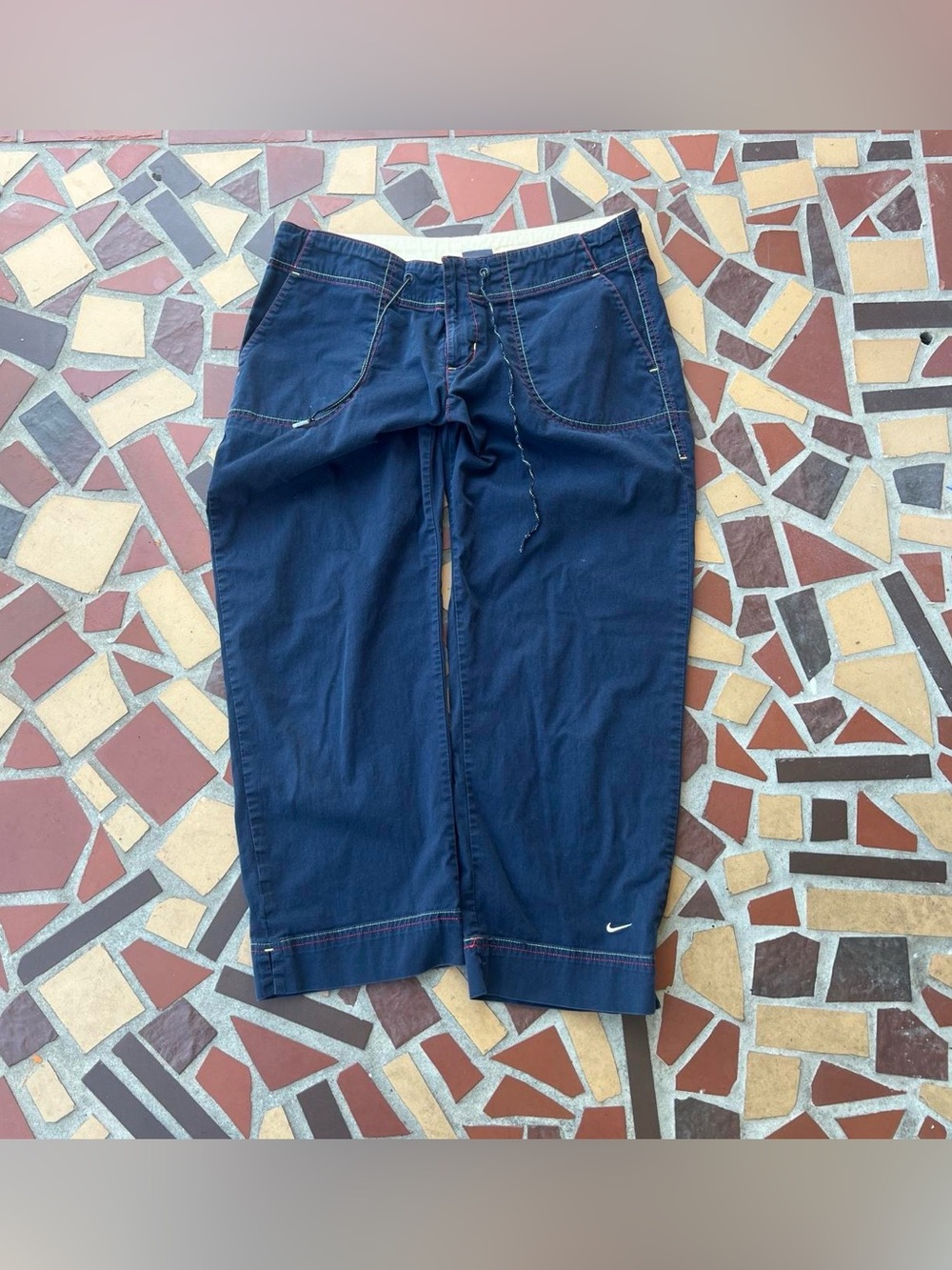 Y2K Vintage Navy Blue Nike Utility Capris